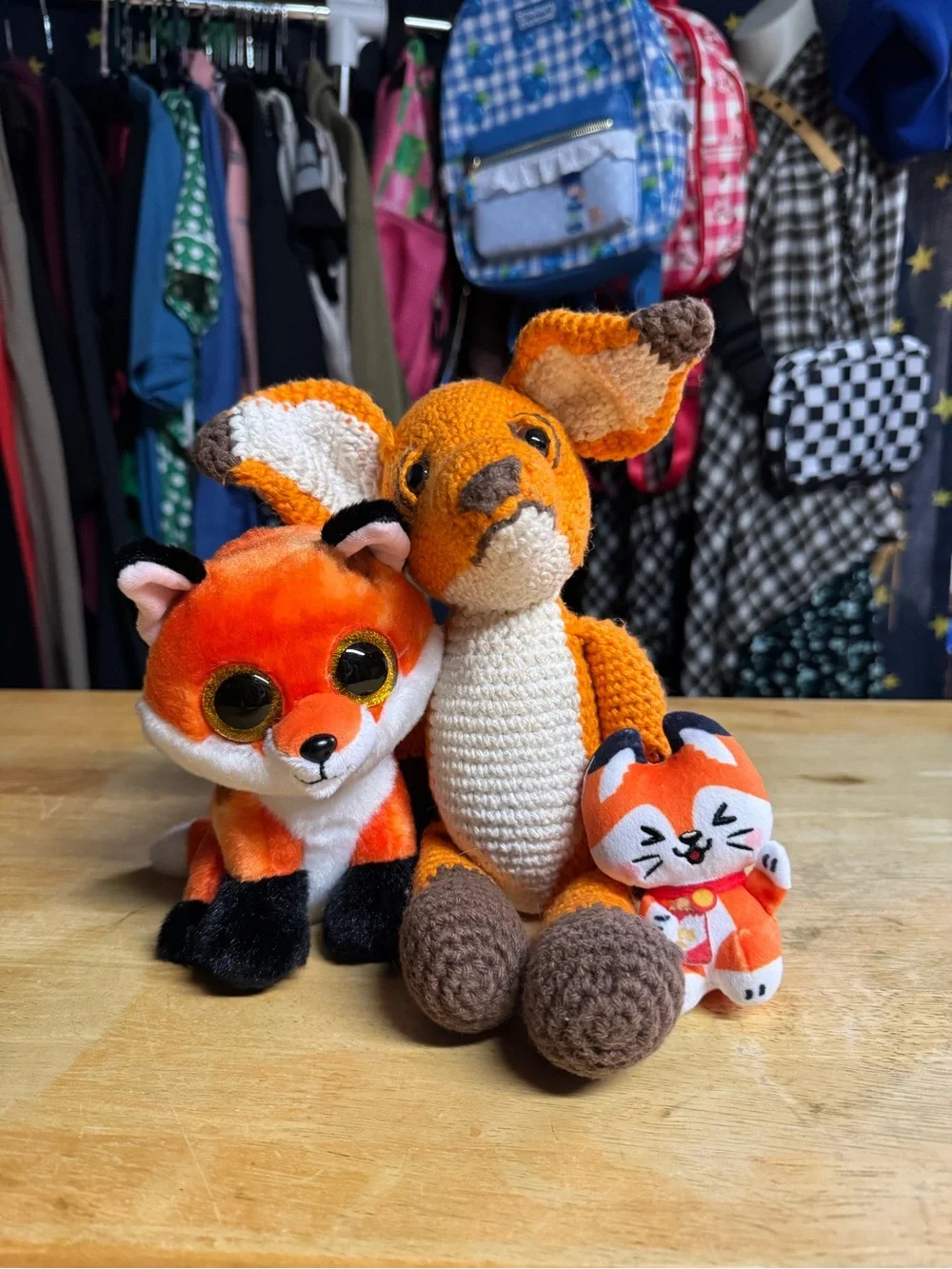 3 Fox Plush Stuffed Animals